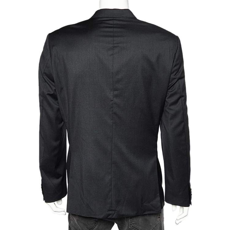 Pre Owned Boss By Hugo Boss Black Wool T-Howard4/Court5 Blazer XXL