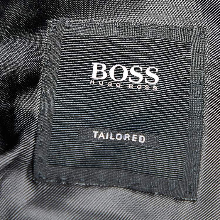 Pre Owned Boss By Hugo Boss Black Wool T-Howard4/Court5 Blazer XXL