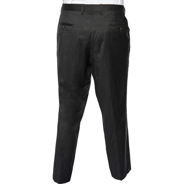 Pre Owned Boss By Hugo Boss Black Wool T-Howard4/Court5 Pants XXL