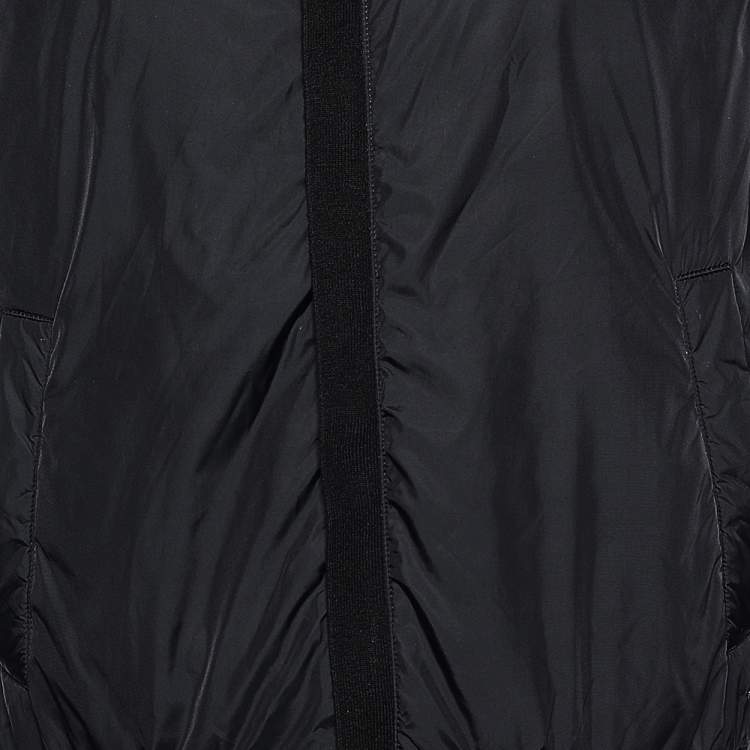 Pre Owned Boss By Hugo Boss Black Cottonwool Regular Fit Brugge Bomber Jacket S