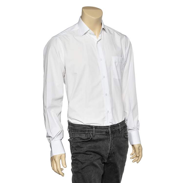 Pre Owned Boss By Hugo Boss White Cotton Button Front Shirt M
