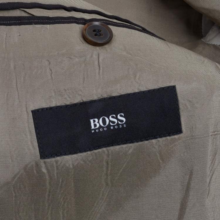 Pre Owned Boss by Hugo Boss Black Striped Wool Pasolini1/Movie1 Blazer 3XL