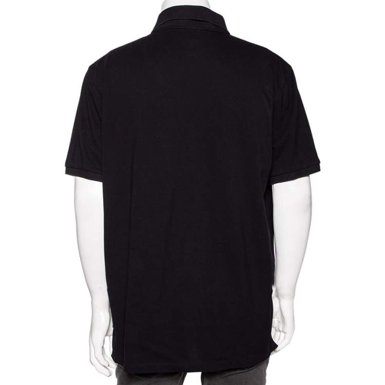 Pre Owned Boss By Hugo Boss Black Cotton Pique Pallas Polo T-Shirt 3XL
