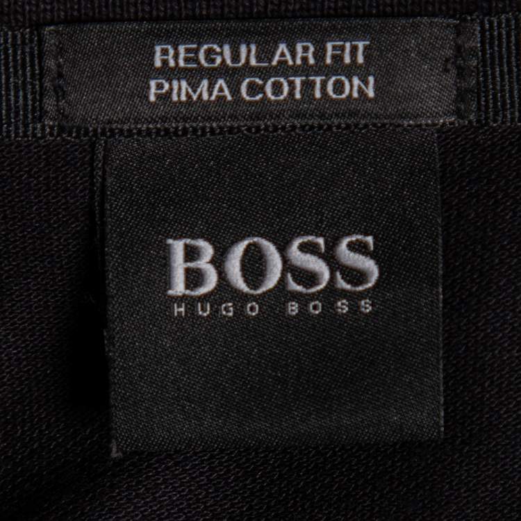 Pre Owned Boss By Hugo Boss Black Cotton Pique Pallas Polo T-Shirt 3XL