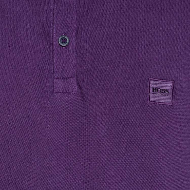 مملوكة مسبقًا Boss By Hugo Boss Purple Cotton Pique Slim Fit Prime Polo T-Shirt 3XL