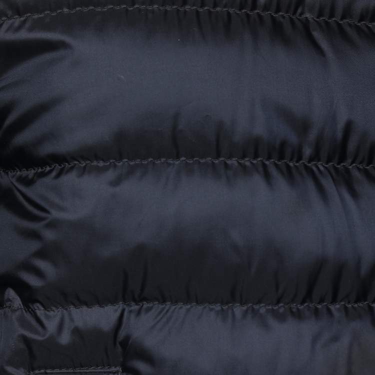 Pre Owned Boss By Hugo Boss Navy Blue Quilted Synthetic Daytona1 Jacket S