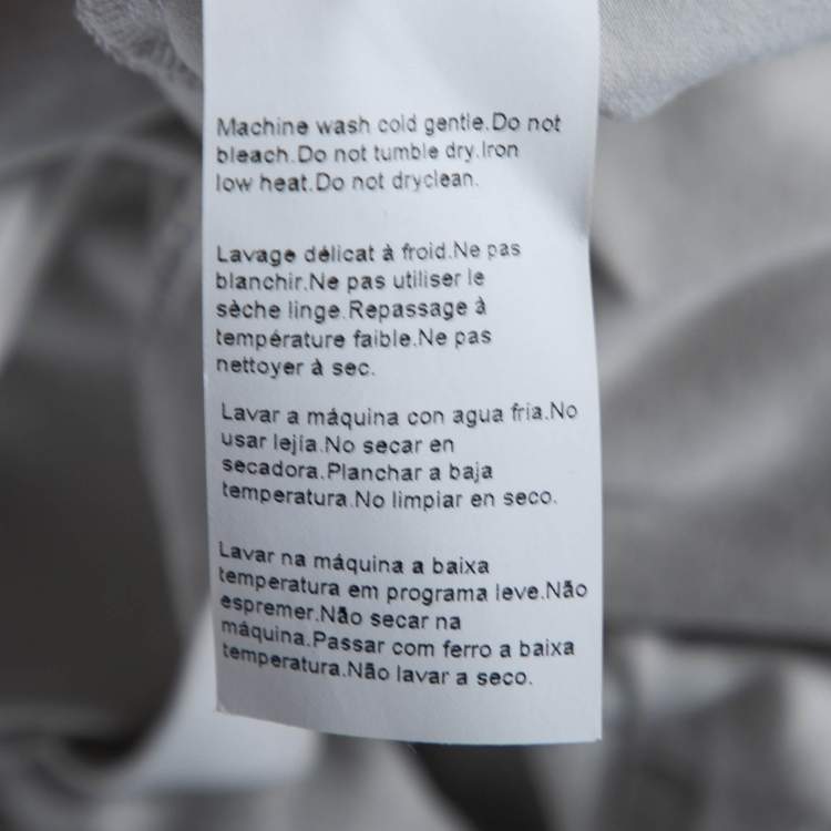 Pre Owned Boss By Hugo Boss Grey Stretch Cotton Slim Fit T-Shirt M