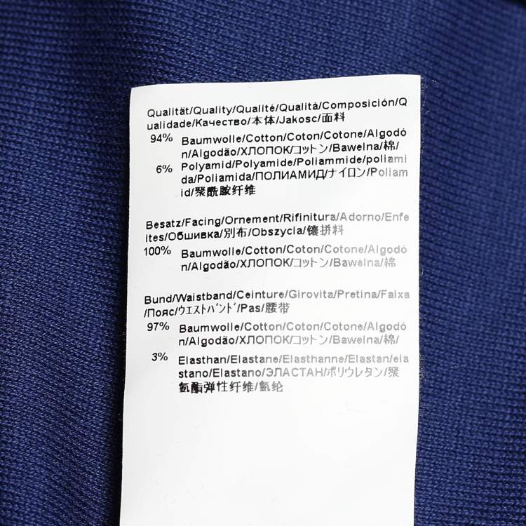 Pre Owned Boss By Hugo Boss Blue Cotton Zip Front Jacket XXL