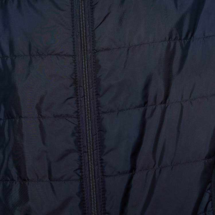 Pre Owned Boss By Hugo Boss Navy Blue Cotton Blazer & Quilted Jacket Set  XXL