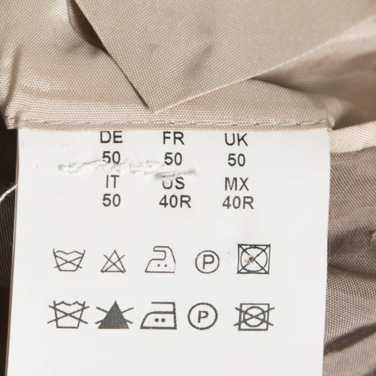 Pre Owned Boss By Hugo Boss Beige Cotton Nickson/Knox Double Breasted Blazer L