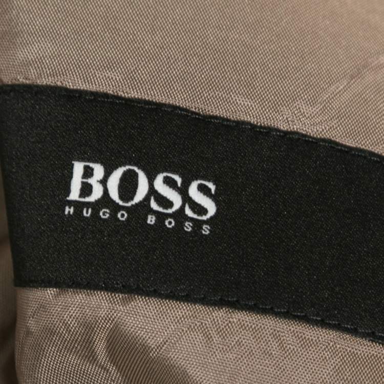 Pre Owned Boss By Hugo Boss Beige Cotton Nickson/Knox Double Breasted Blazer L