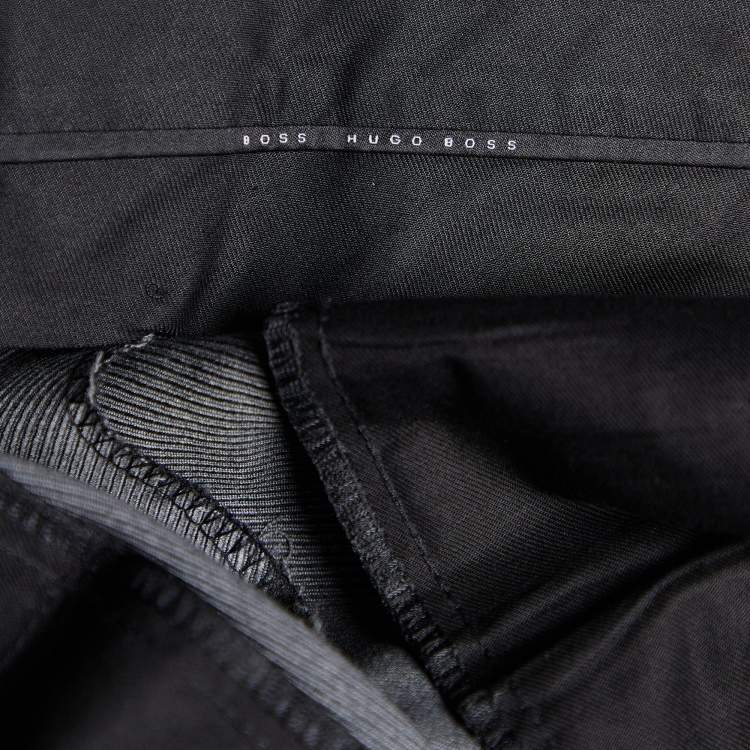 Pre Owned Boss By Hugo Boss Grey Wool Bertolucci/Movie Tailored Pants XL