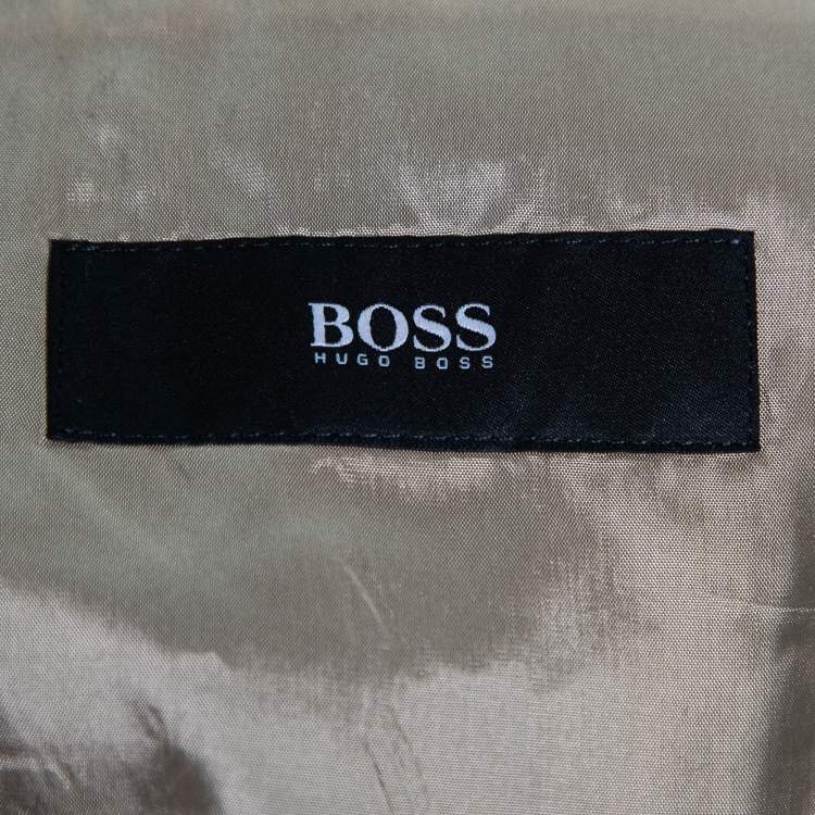 Pre Owned Boss By Hugo Boss Vintage Brown Wool DaVinci Blazer/Hooker Trousers Suit XL