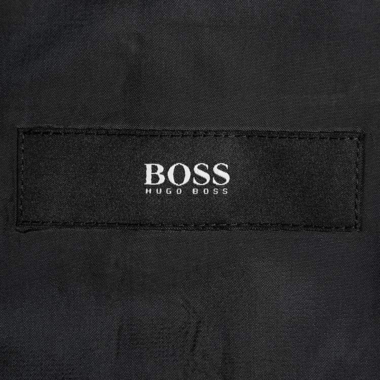 Pre Owned Boss By Hugo Boss Vintage Grey Wool Single-Breasted Einstein/Sigma Suit XL