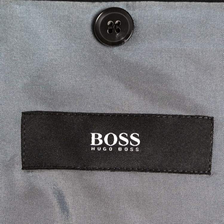 Pre Owned Boss By Hugo Boss Black Wool Single-Breasted Pasolini1/Movie1 Suit 3XL    