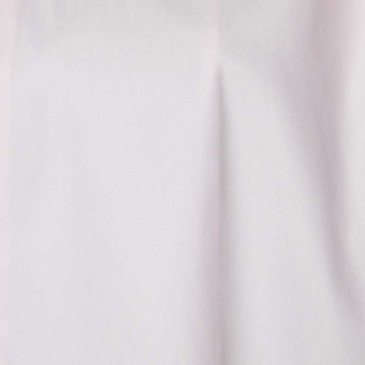 Pre Owned Boss Hugo Boss Pink Cotton Easy Iron Regular Fit Shirt M
