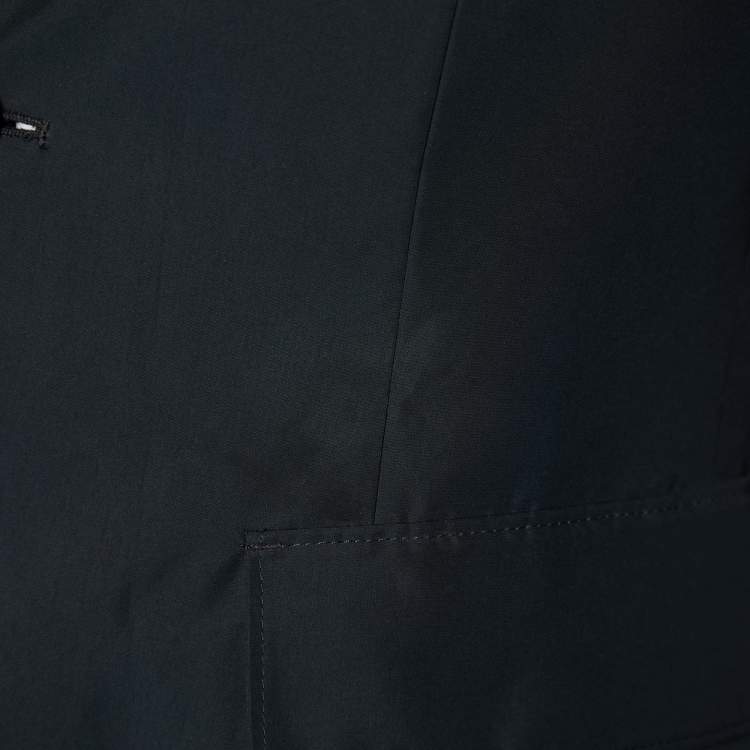 Pre Owned Boss By Hugo Boss Navy Blue Synthetic Hooded Nielson Blazer M