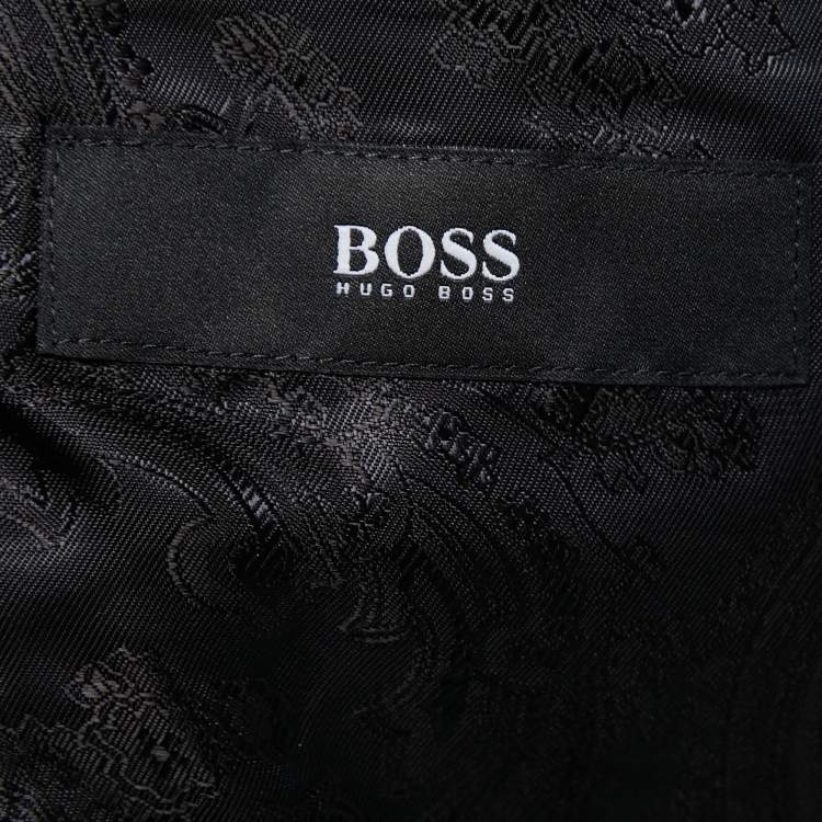 Pre Owned Boss By Hugo Boss Black Corduroy Mazille X Blazer L