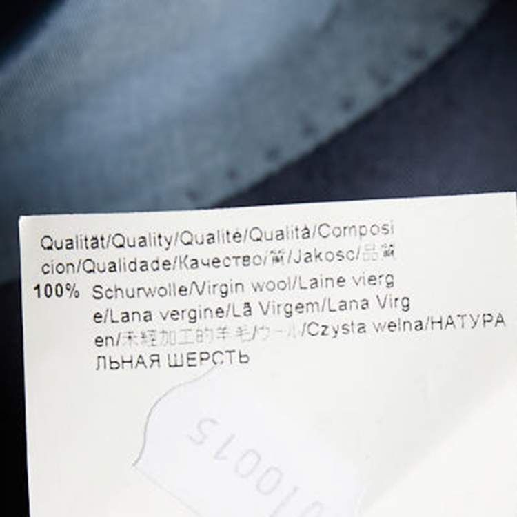 Pre Owned Boss By Hugo Boss Grey Virgin Wool Suit XL