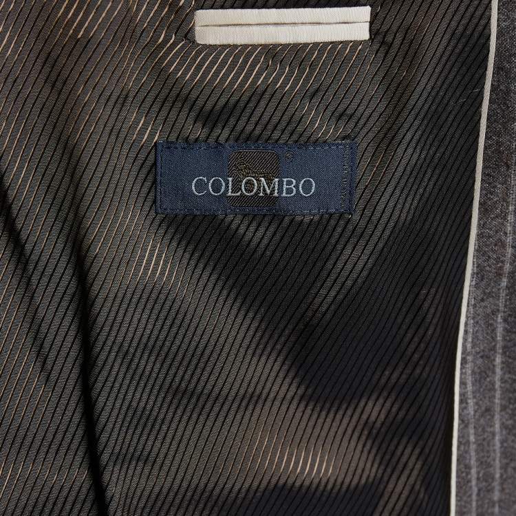 مملوكة مسبقًا Boss By Hugo Boss Brown Striped Wool & Cashgora Crowley Blazer L