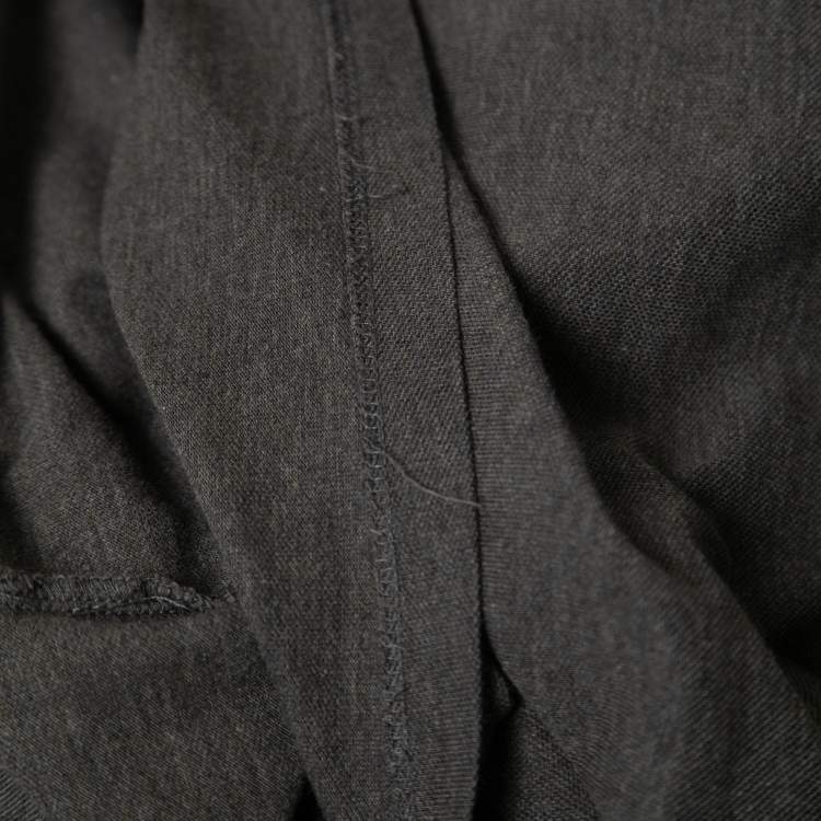 مملوكة مسبقًا Boss By Hugo Boss Grey Cotton Knit Polo T-Shirt L