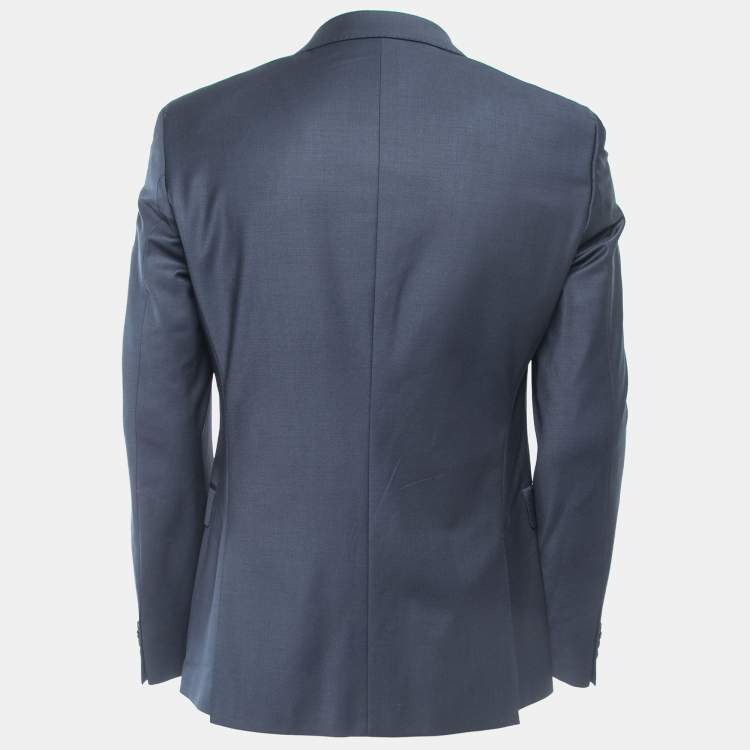 Pre Owned Boss By Hugo Boss Black Wool Single Breasted Blazer M