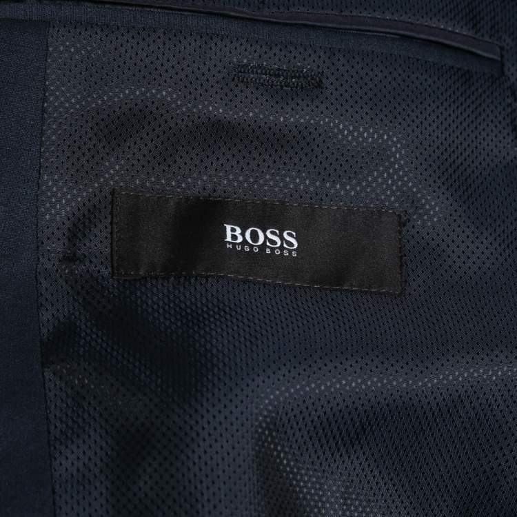 Pre Owned Boss By Hugo Boss Black Wool Single Breasted Blazer M