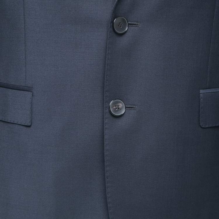 Pre Owned Boss By Hugo Boss Black Wool Single Breasted Blazer M