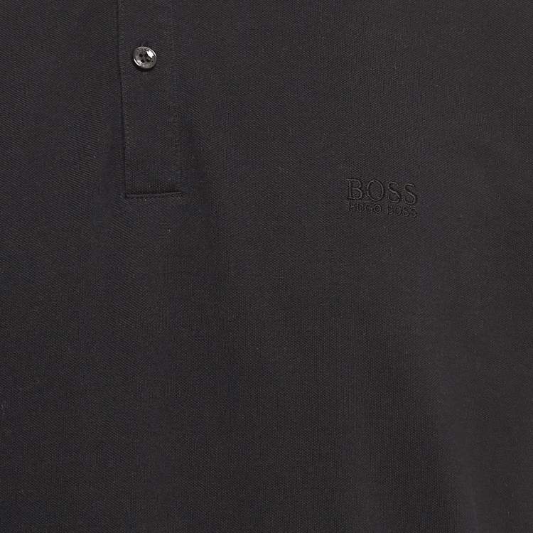 Pre Owned Boss By Hugo Boss Black Pima Cotton Pallas Polo T-Shirt XXL