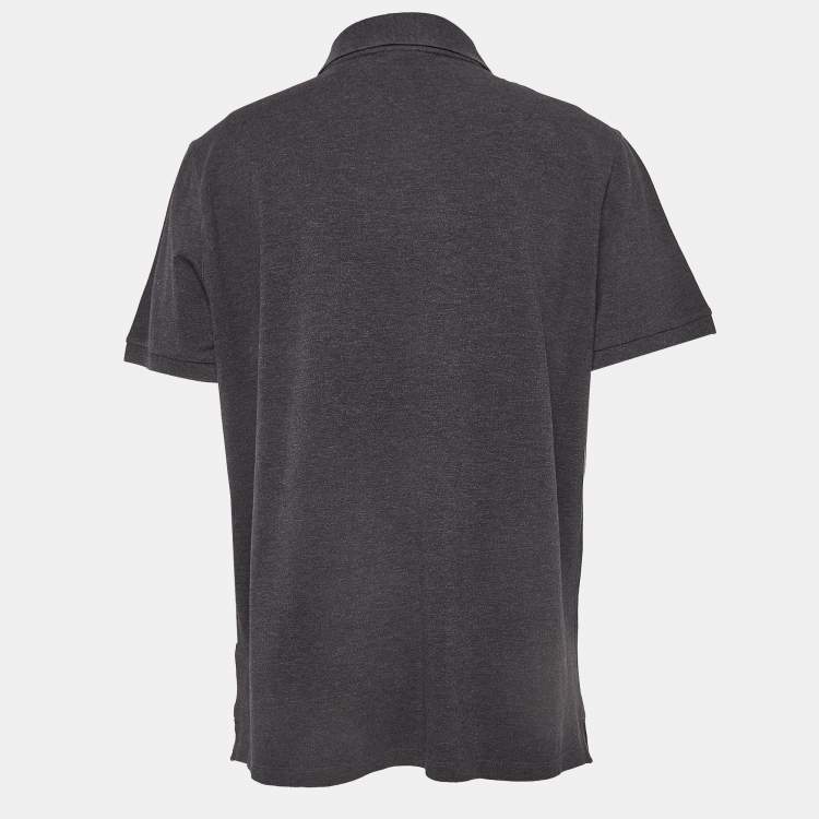 مملوكة مسبقًا Boss By Hugo Boss Grey Cotton Pique Polo T-Shirt XXXL