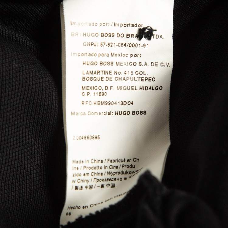 Pre Owned Boss By Hugo Boss Black Pima Cotton Polo T-Shirt 4XL