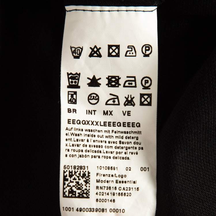 Pre Owned Boss By Hugo Boss Black Pima Cotton Polo T-Shirt XXXL