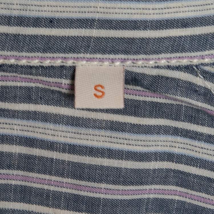 Pre Owned Boss Orange by Hugo Boss Multicolor Striped Cotton Long Sleeve Shirt S
