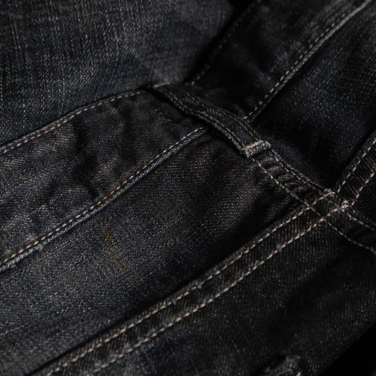 Pre Owned Boss Orange by Hugo Boss Dark Blue Denim Regular Fit Jeans L Waist 34"
