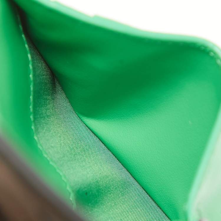 Pre Owned Bottega Veneta Black Intrecciato Leather Card Holder 