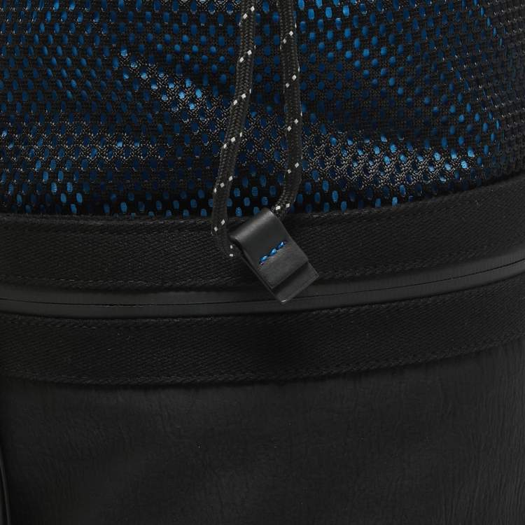 Pre Owned Bottega Veneta Black Nylon Paper Bucket Bag