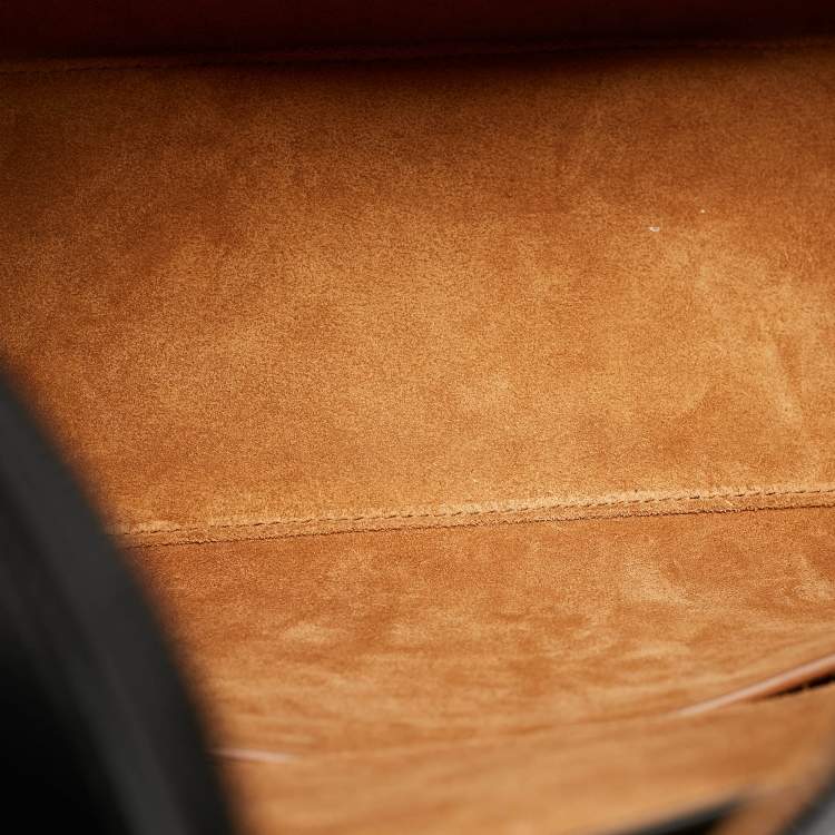 Pre Owned Bottega Veneta Black Intrecciato Arco Briefcase Bag
