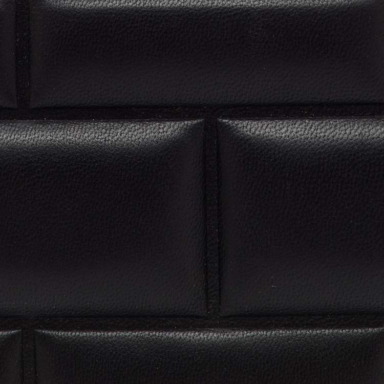 Pre Owned Bottega Veneta Black Padded Leather Card Holder