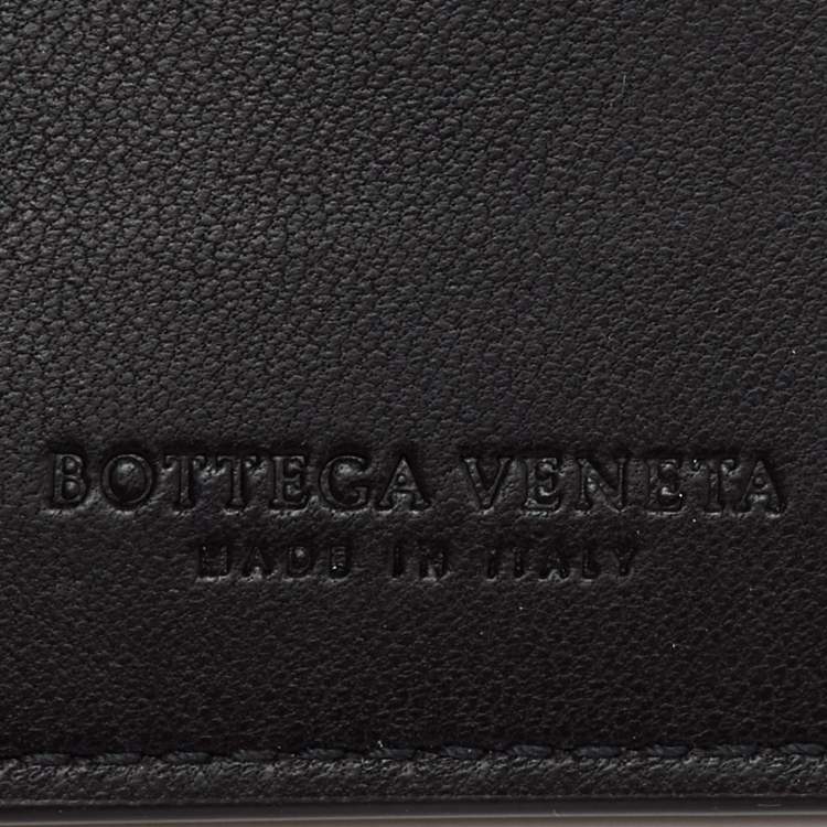Pre Owned Bottega Veneta Black Padded Leather Card Holder