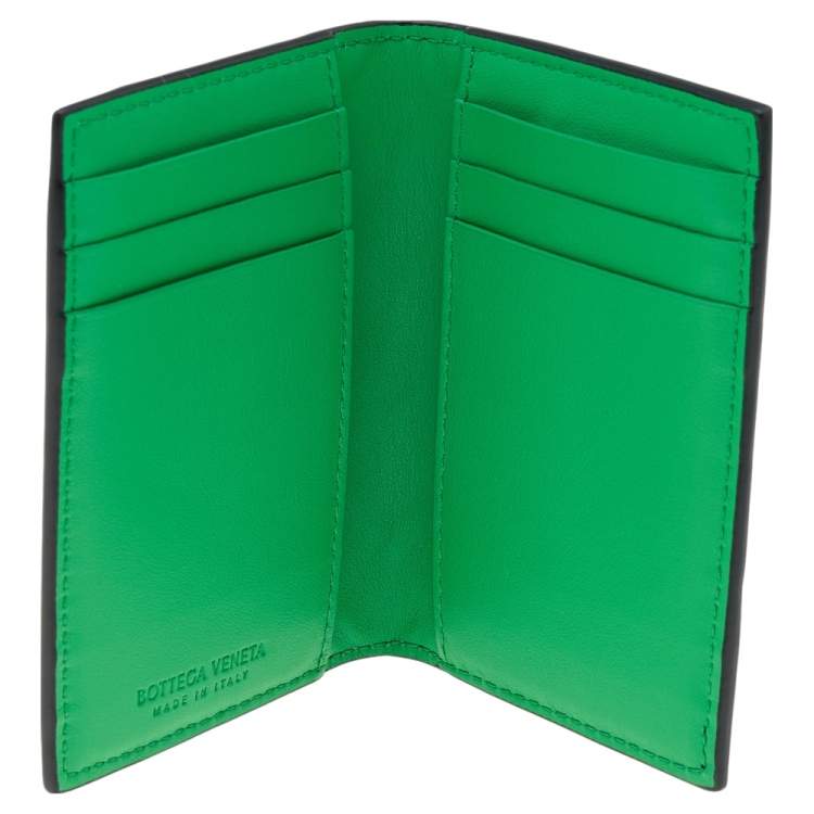 Pre Owned Bottega Veneta Black Intrecciato Leather Car Holder