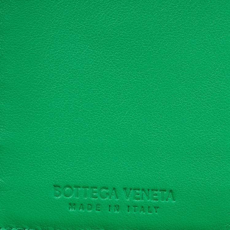 Pre Owned Bottega Veneta Black Intrecciato Leather Car Holder