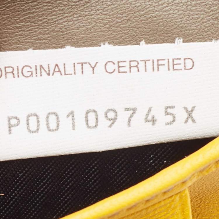 Pre Owned Bottega Veneta Brown/Yellow Intrecciato Leather Bifold Card Case