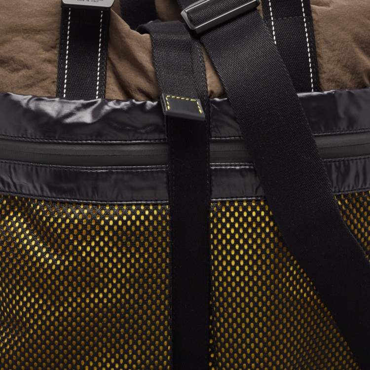 Pre Owned Bottega Veneta Multicolor Nylon Paper Touch Fold Over Tote