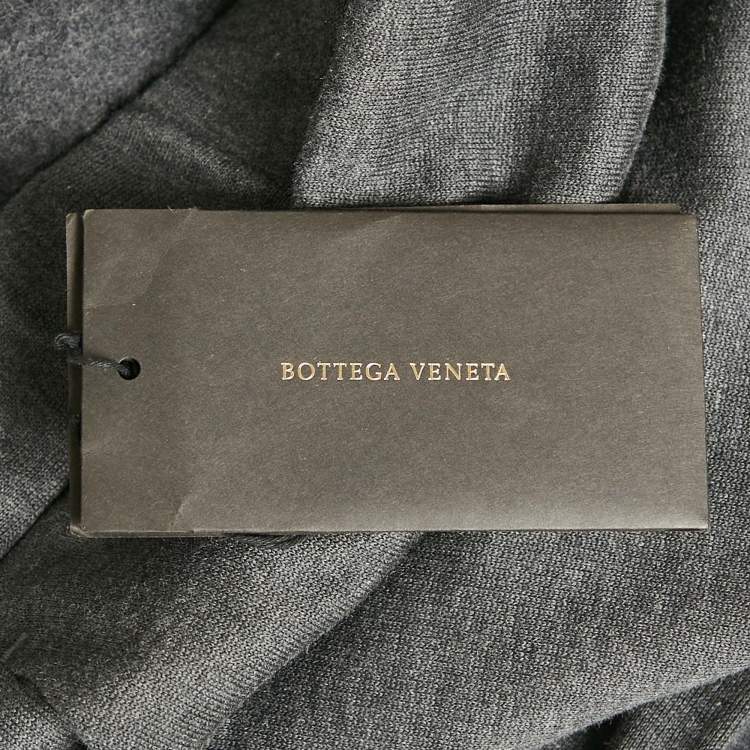 Pre Owned Bottega Veneta Black Cotton Knit Sweatpants S