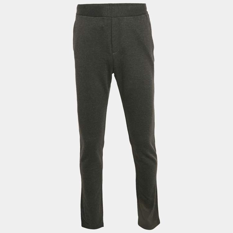 Pre Owned Bottega Veneta Black Cotton Knit Sweatpants S