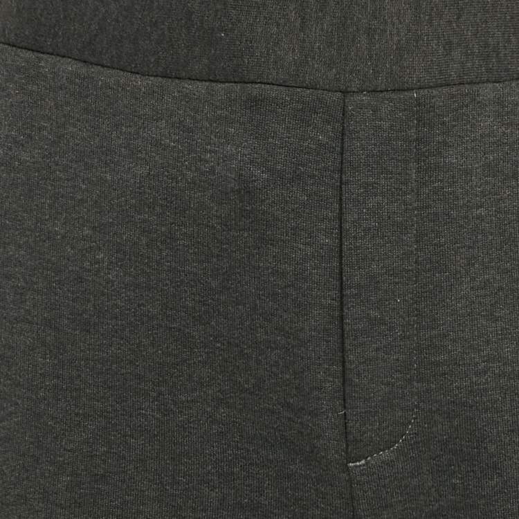 Pre Owned Bottega Veneta Black Cotton Knit Sweatpants S