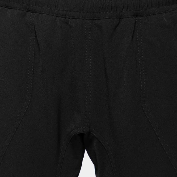 Pre Owned Bottega Veneta Black Stretch Knit Elasticized Waist Straight Leg Pants M