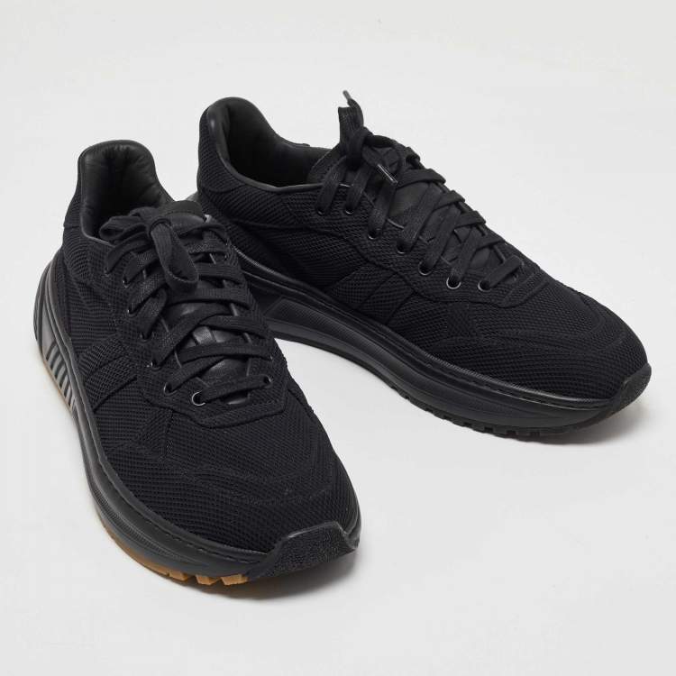 مملوكة مسبقًا Bottega Veneta Black Mesh Speedster Sneakers Size 44