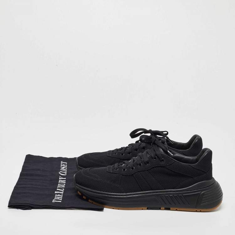 مملوكة مسبقًا Bottega Veneta Black Mesh Speedster Sneakers Size 44