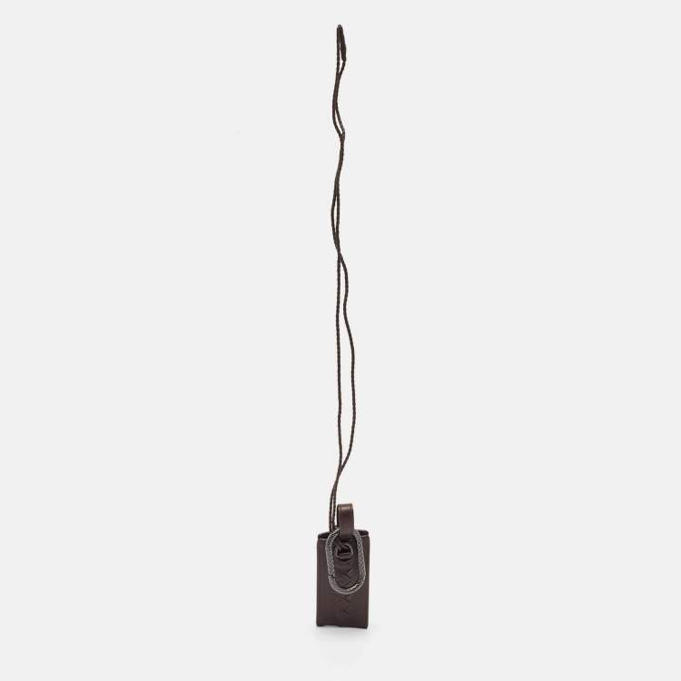 Pre Owned Bottega Veneta Brown Leather iPod Nano Case